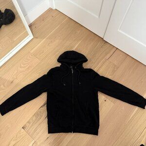 H&M Black Zip-up Hoodie